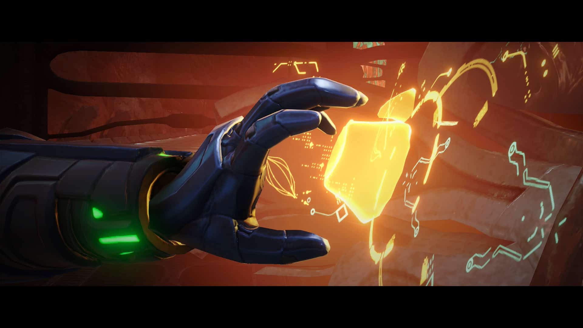 Sylux's Hand, manipulating equipment to try and kill Samus