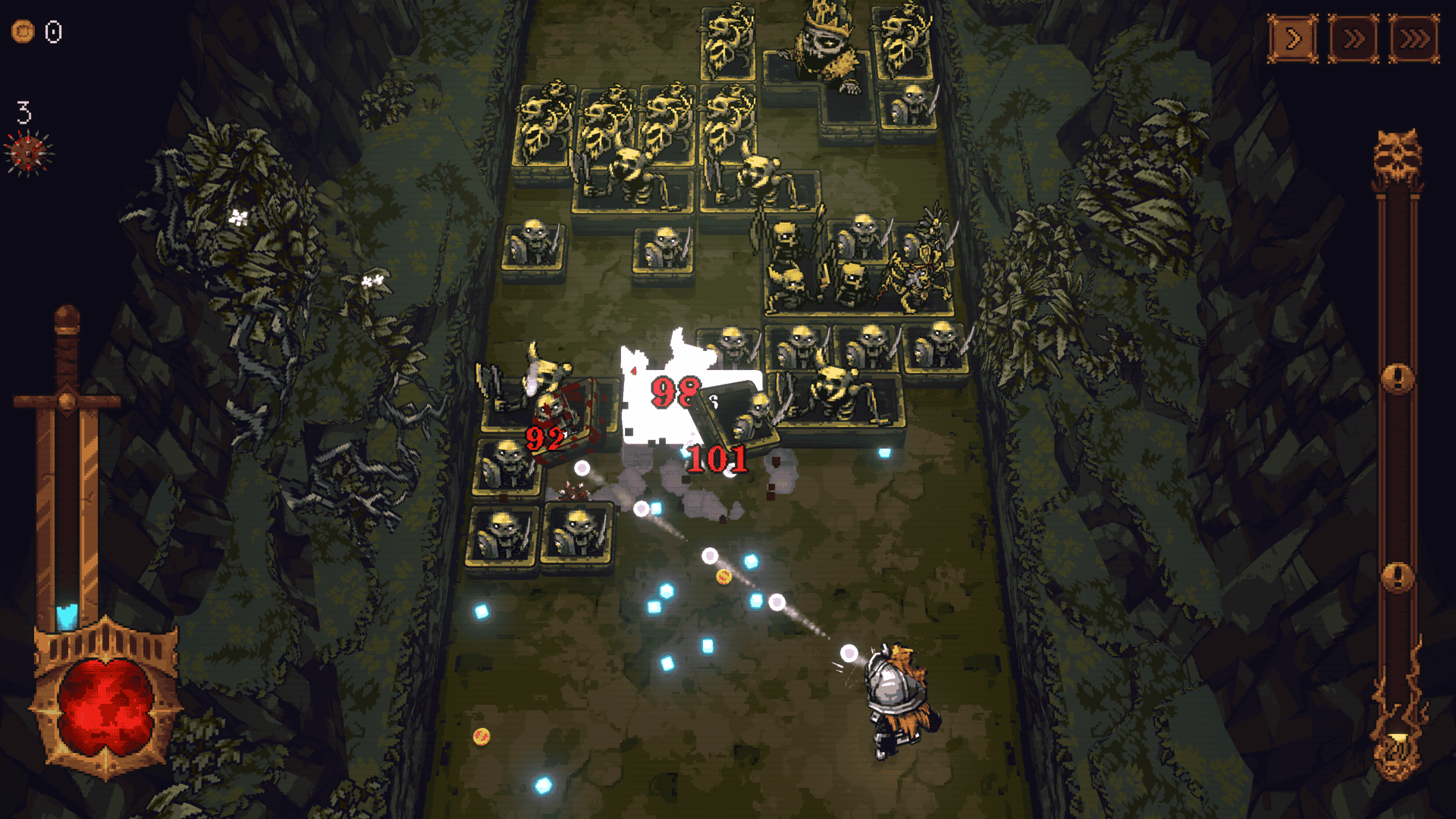 A screenshot of gameplay in Ball X Pit