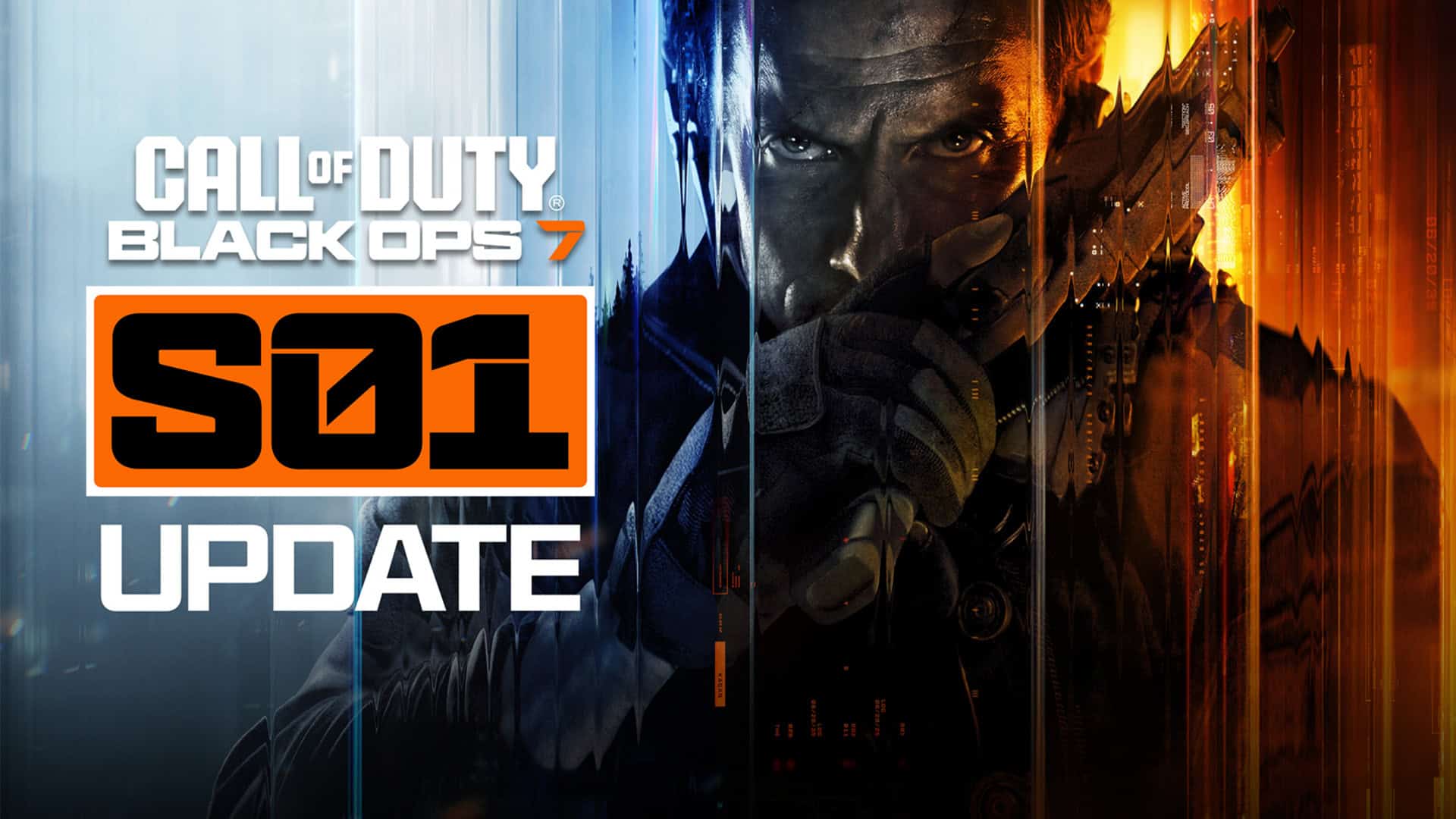 Call of Duty Black Ops 7 key art with text reading season 1 update