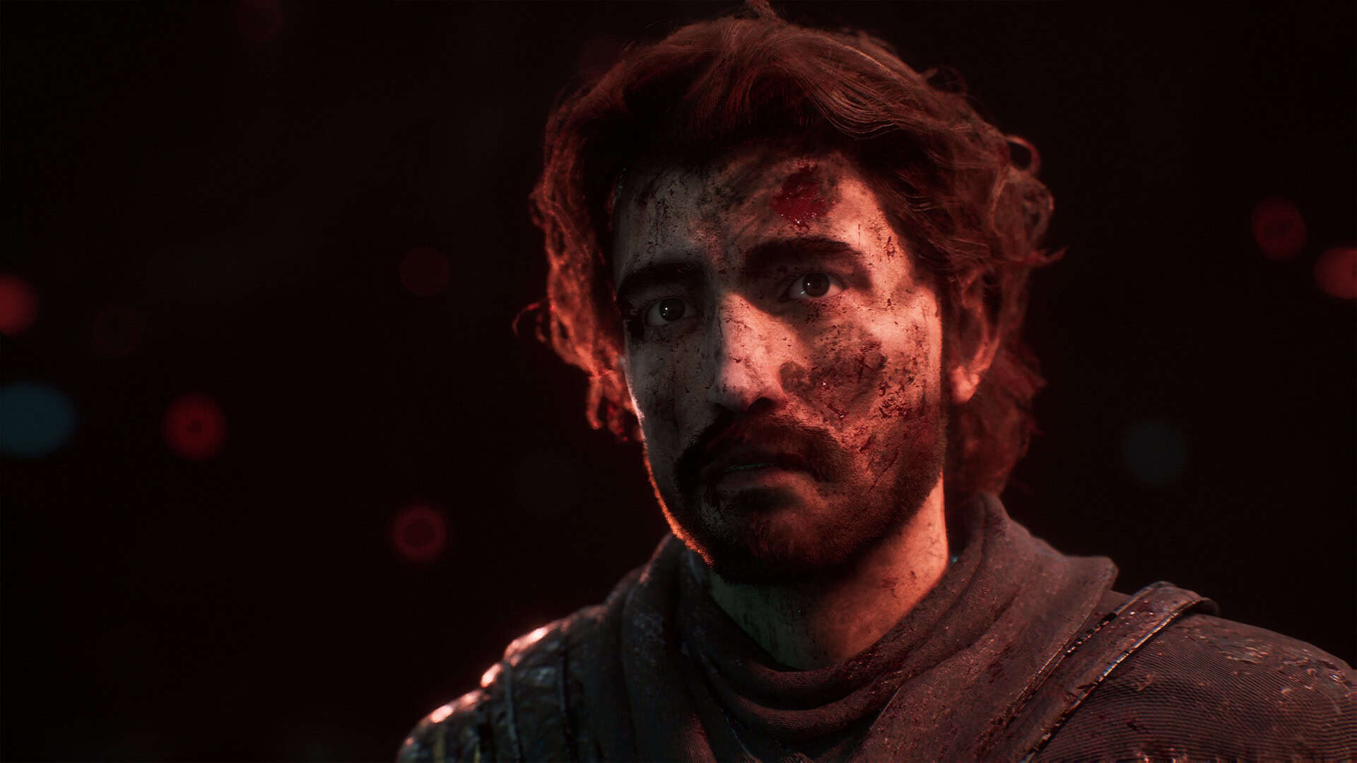Clair Obscur Expedition 33 screenshot showing Gustave with his face covered in blood