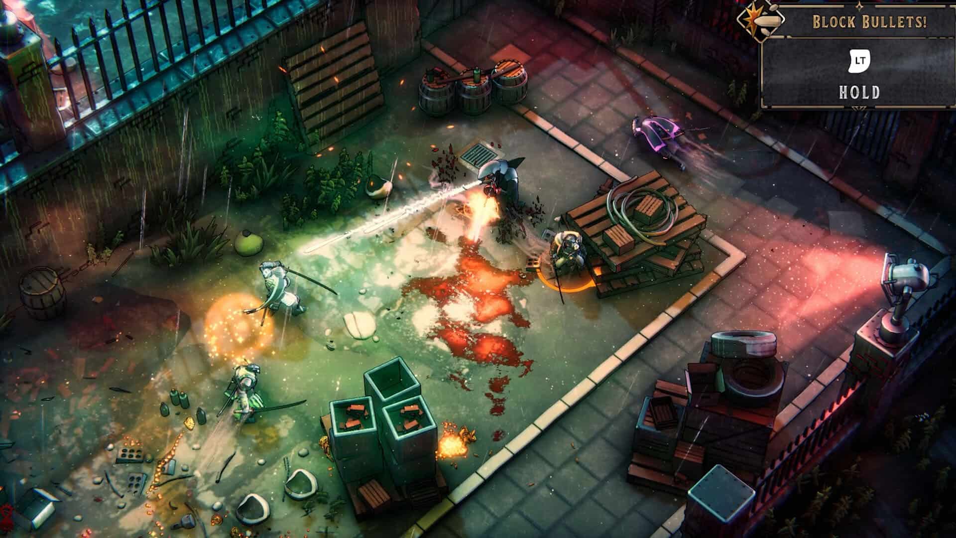 A screenshot of combat in Cursed Blood