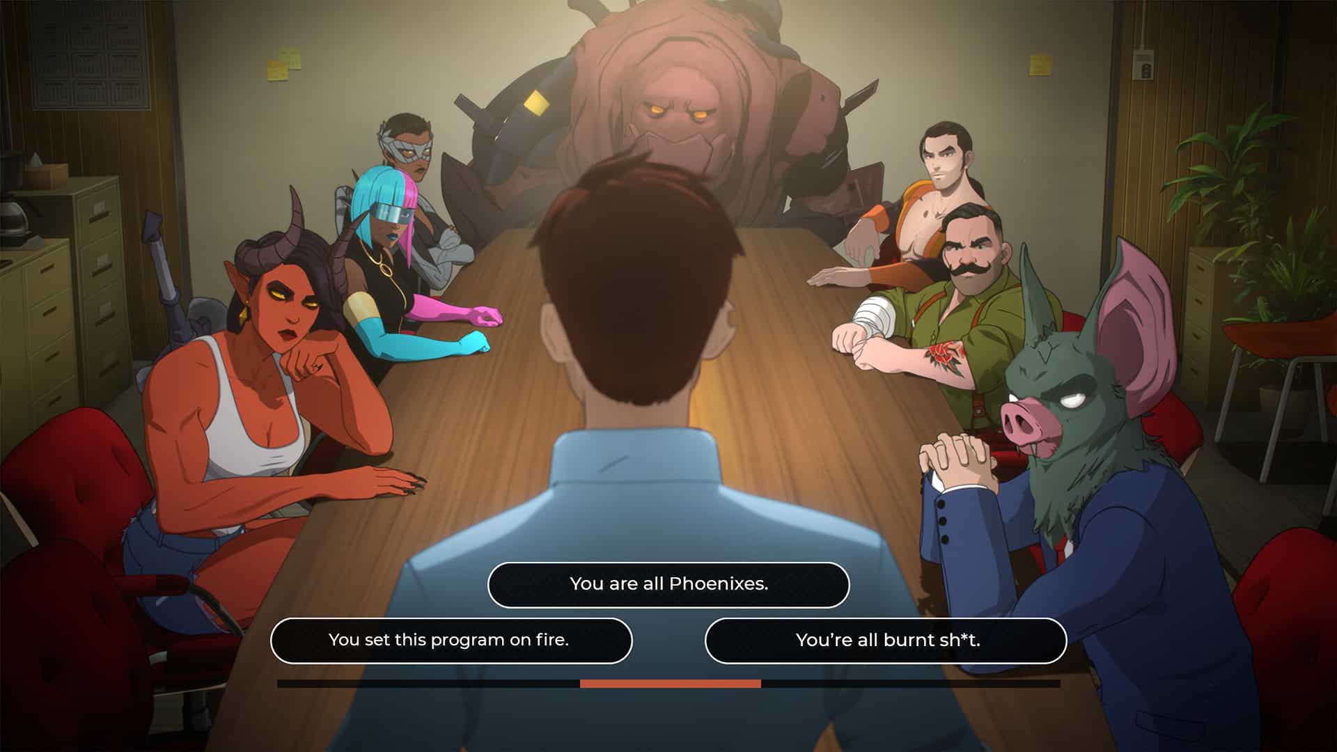 A screenshot of the conference room in Dispatch