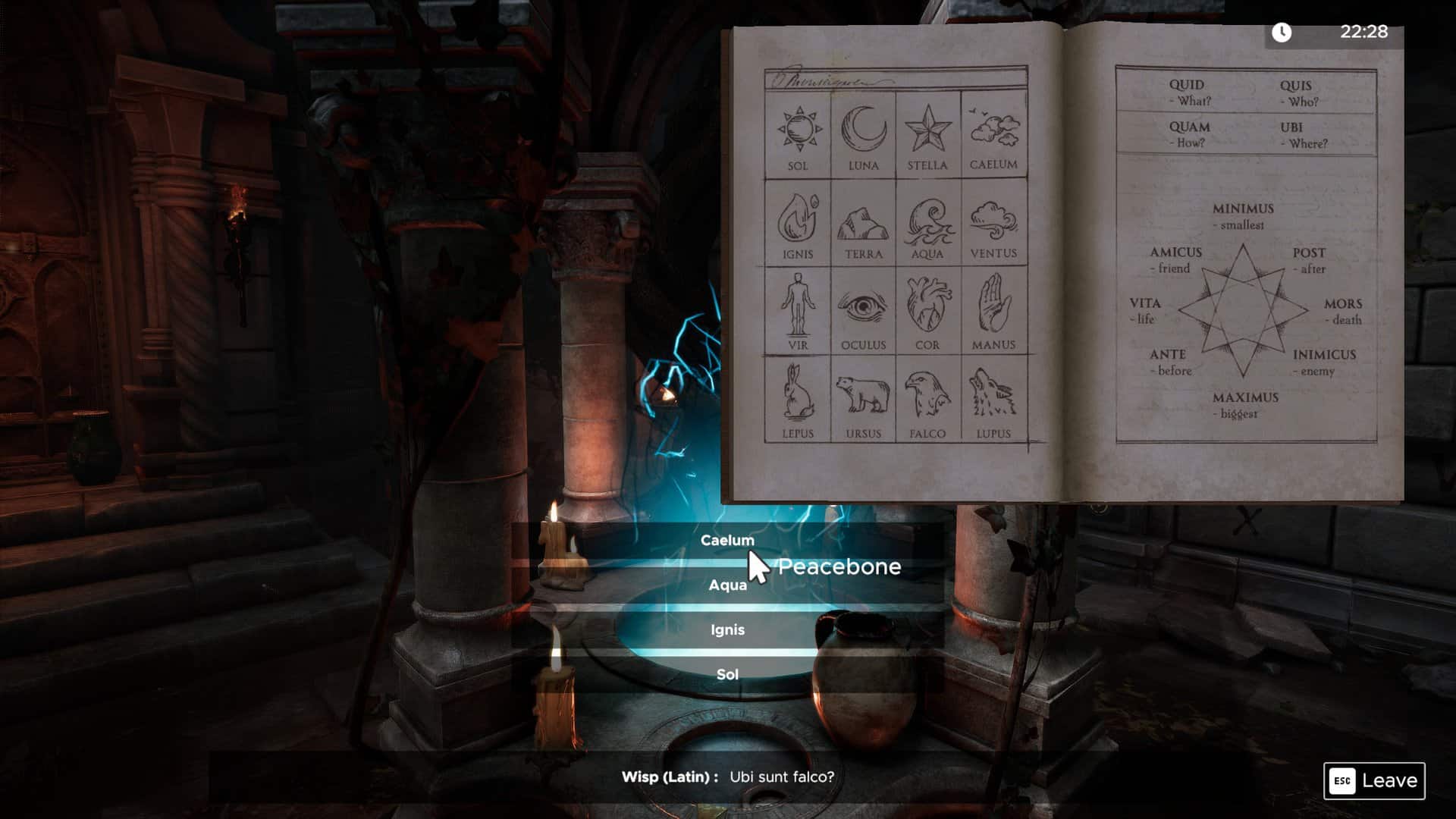 A screenshot of Escape Simulator 2's 'pin' function