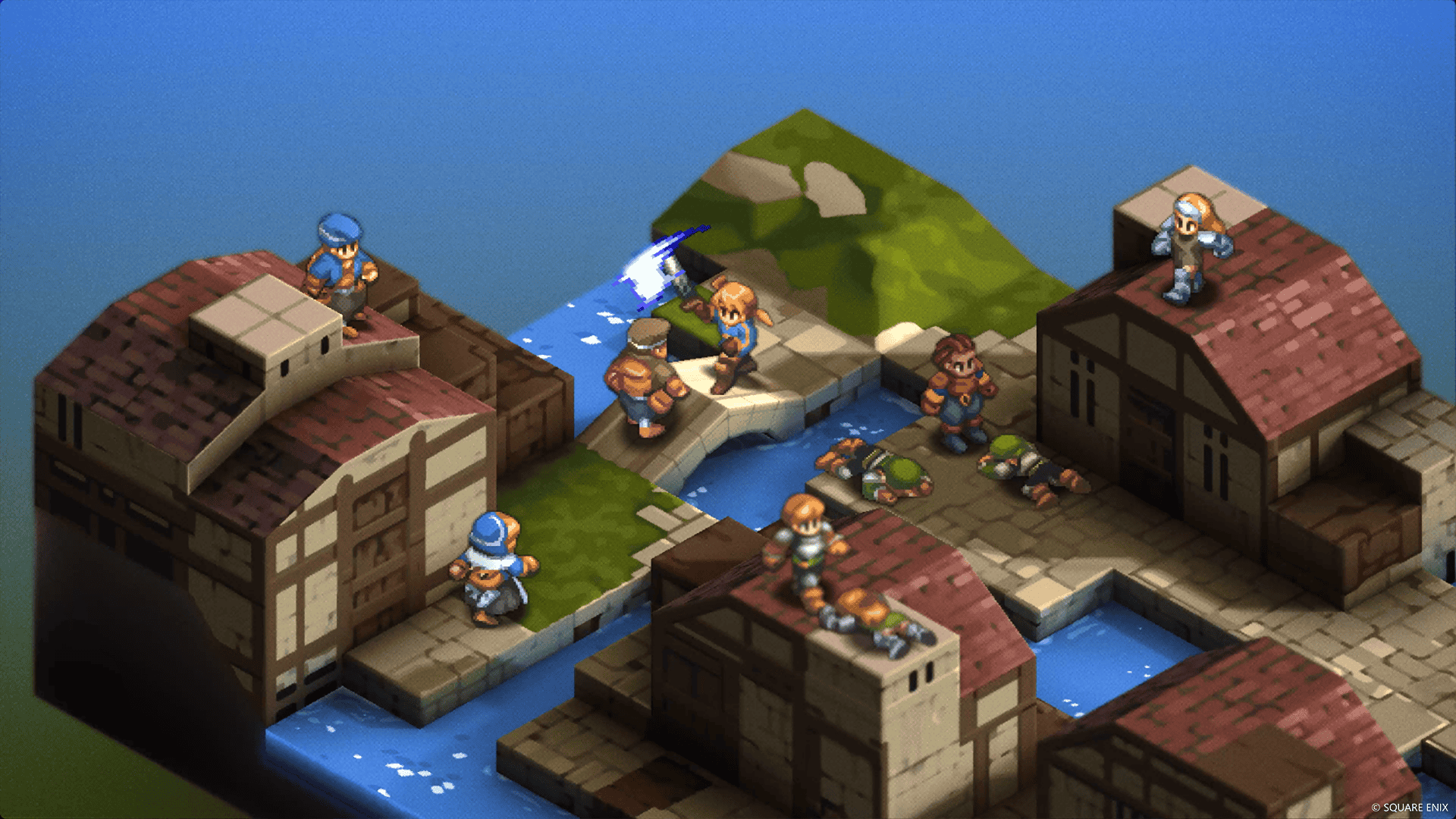 A screenshot of combat in Final Fantasy tactics