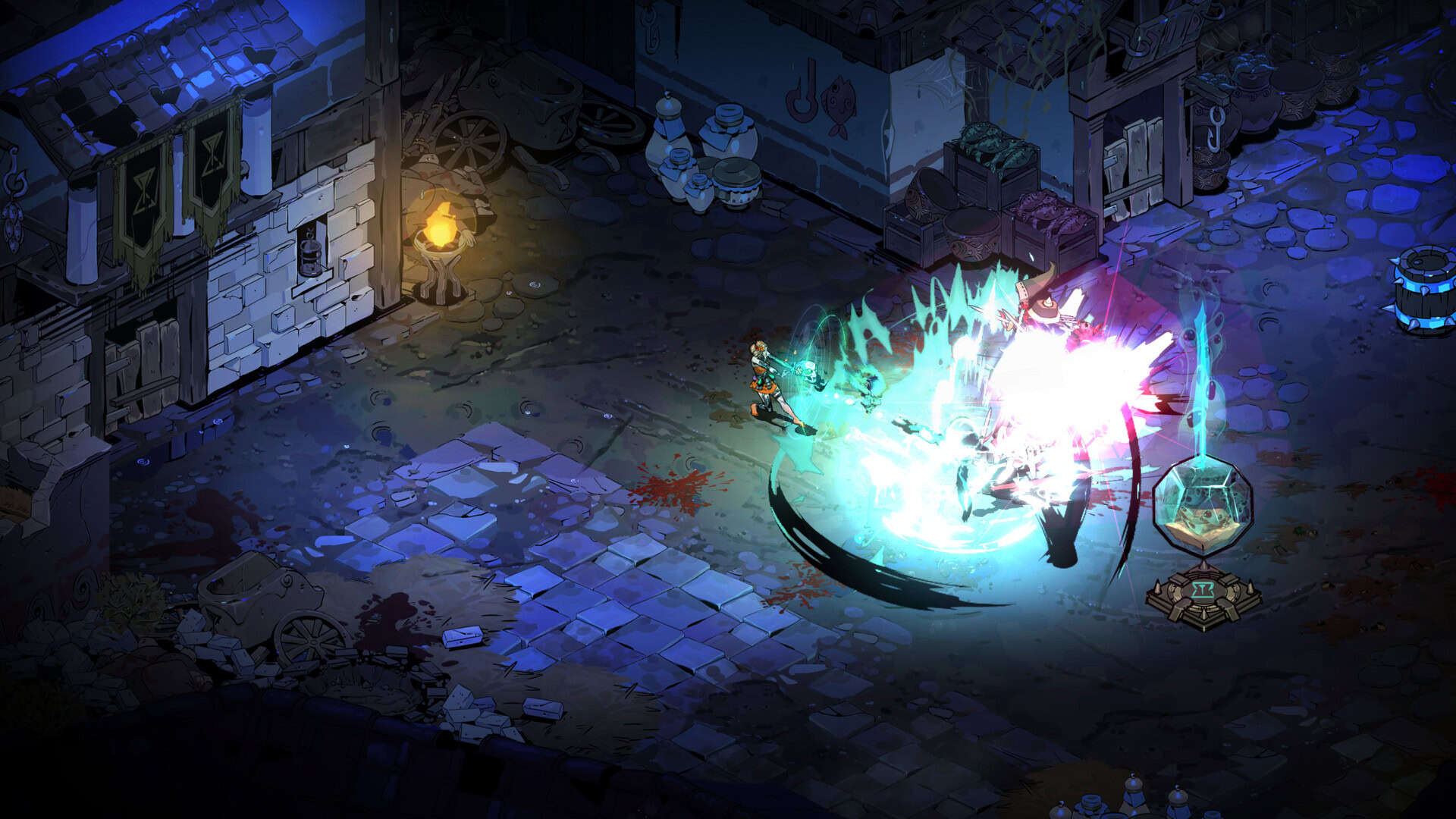 Hades 2 screenshot showing Melinoe using her powers to attack