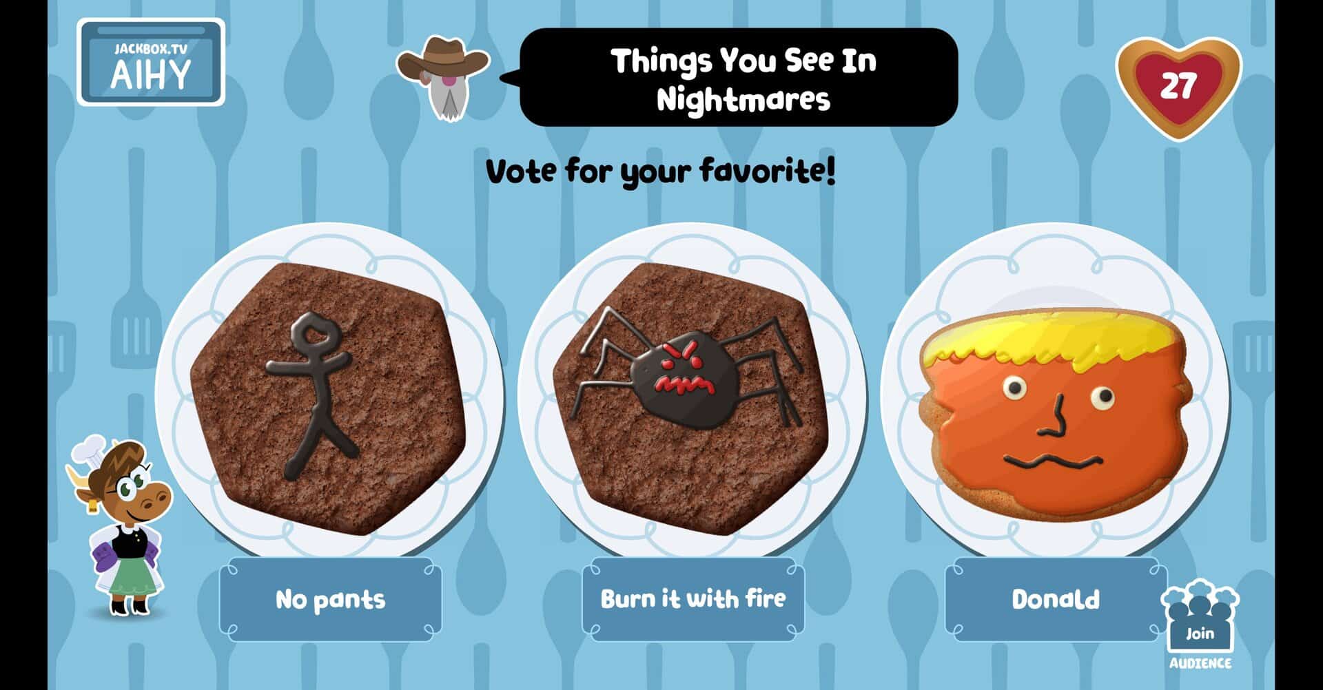 Jackbox Party Pack 11's Cookie Haus game.
