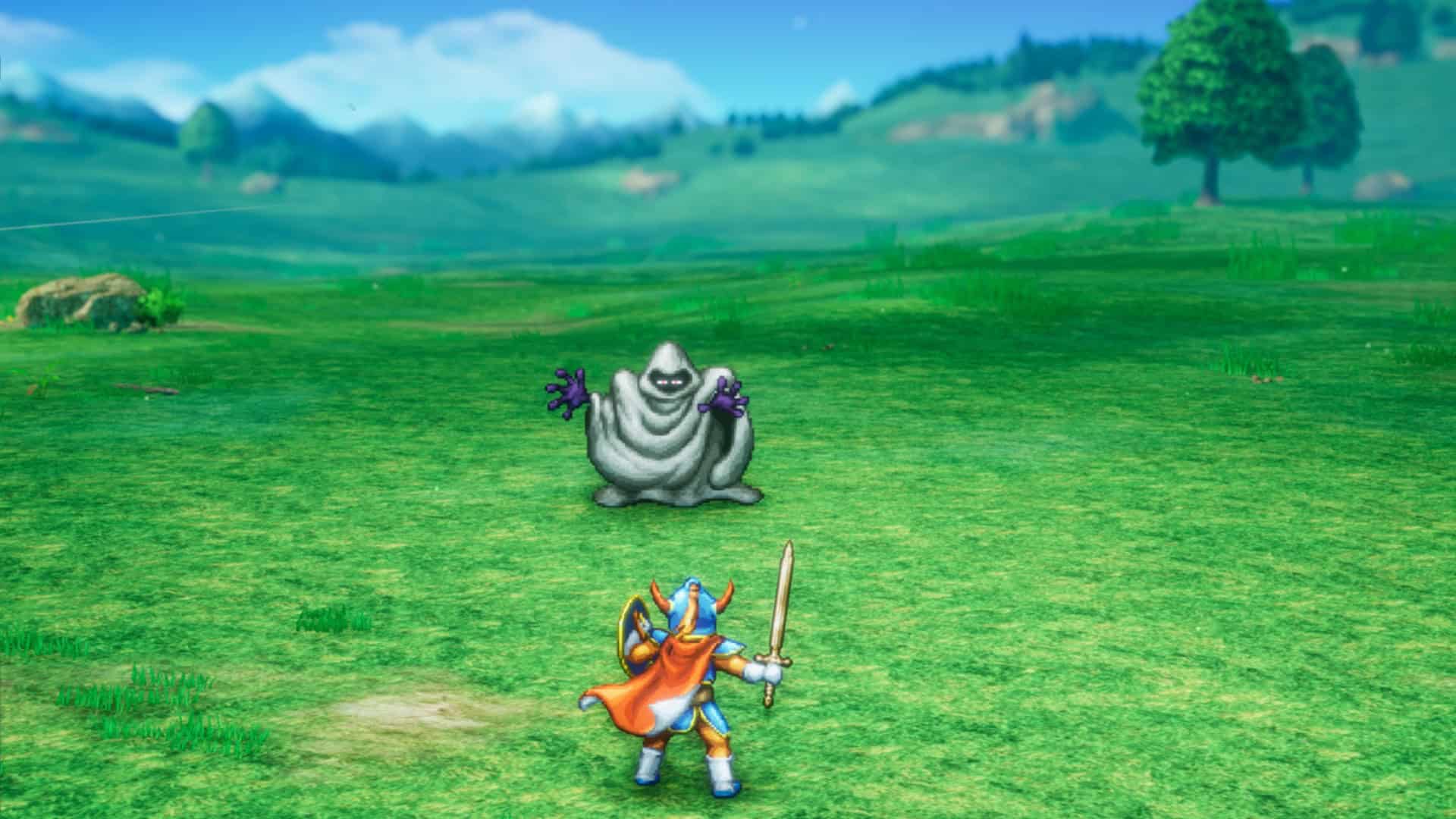 Dragon Quest 1 & 2 Remake combat screenshot