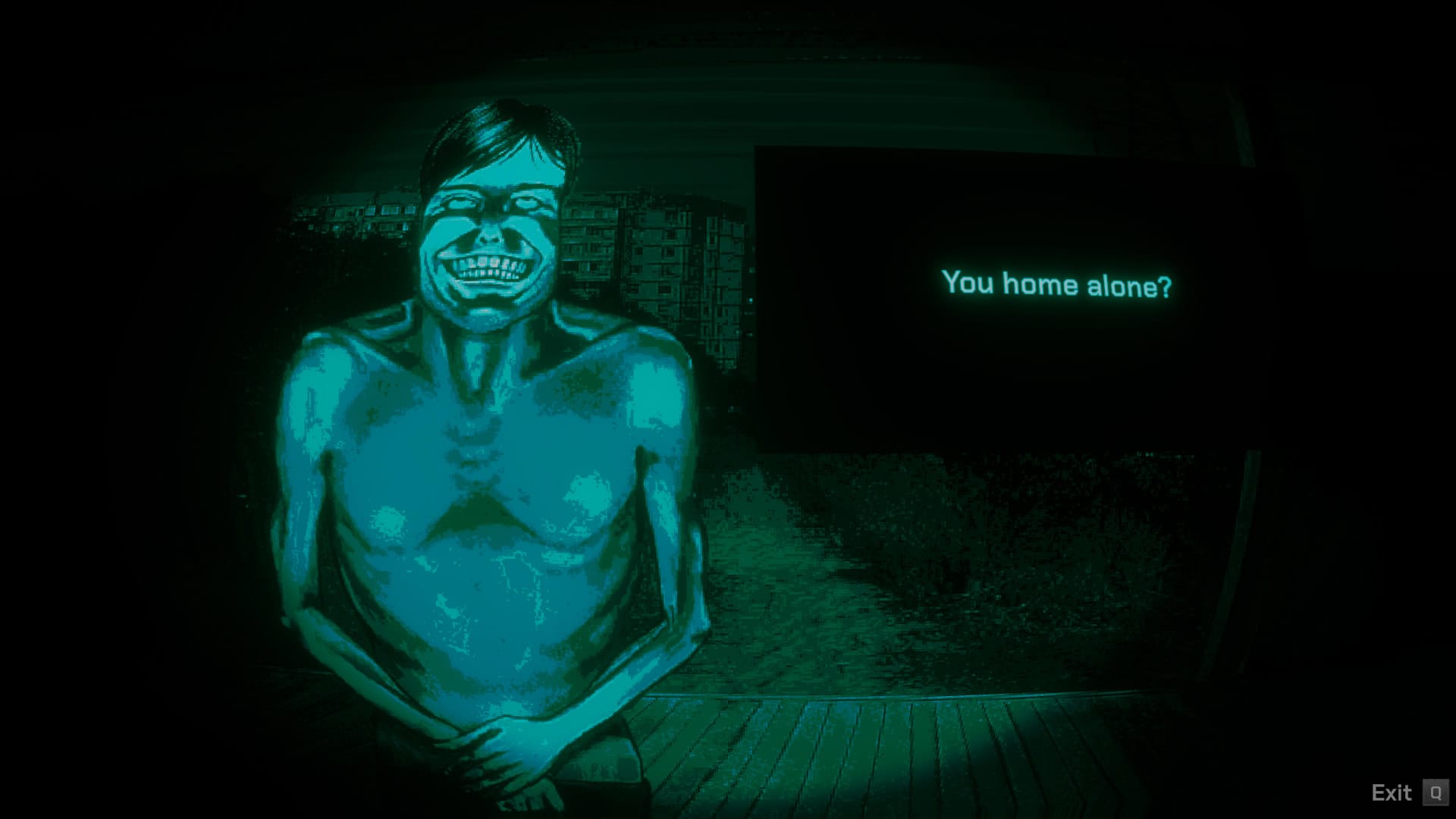 A screenshot of a character encounter in No, I'm Not Human