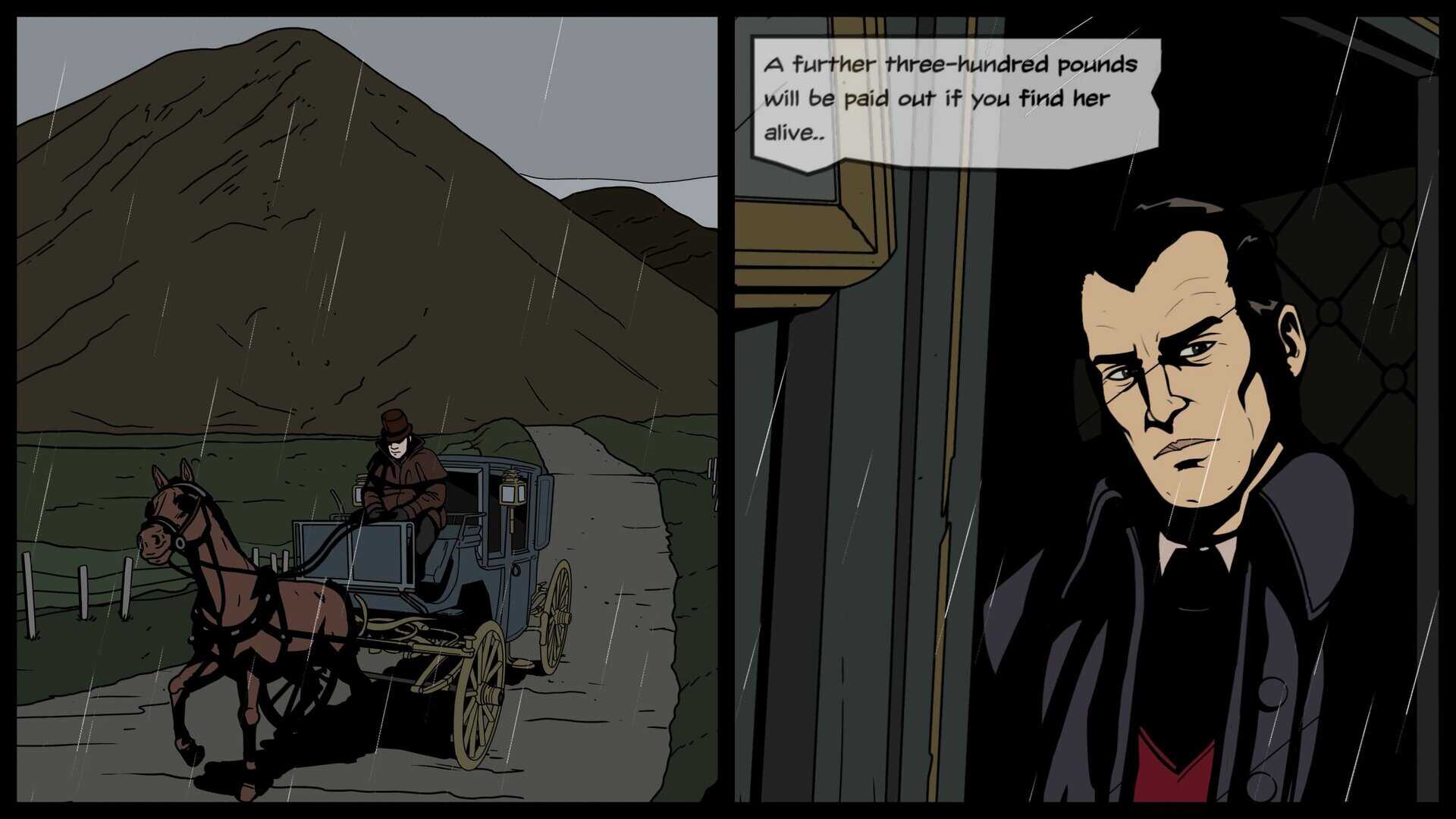 A screenshot from The Seance of Blake Manor's intro