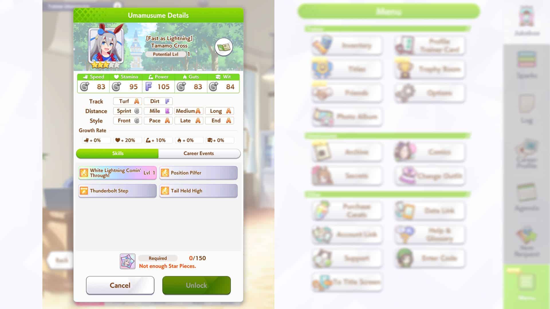 Tamamo Cross Overview in Umamusume Pretty Derby