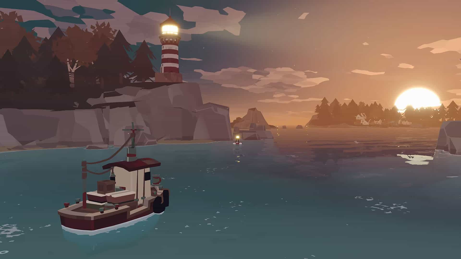 A screenshot of a boat in Dredge