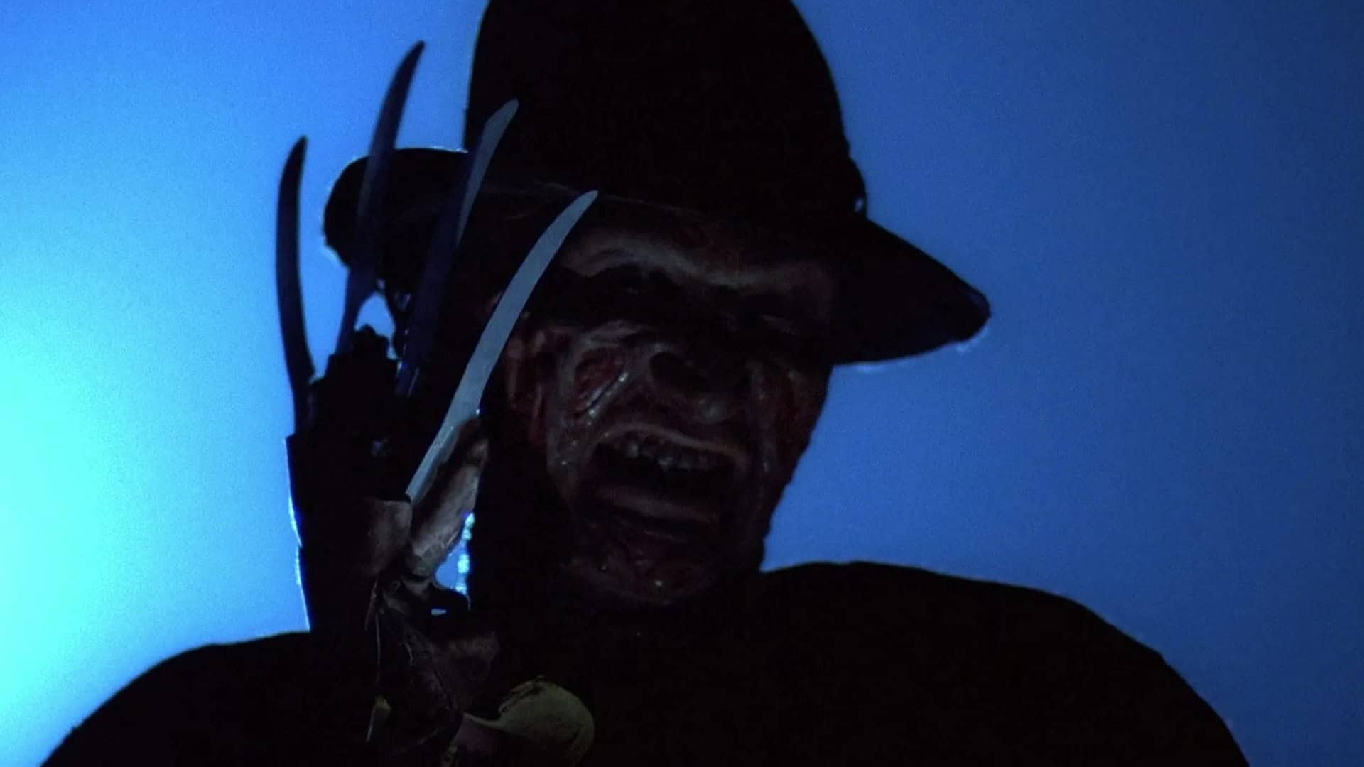 Freddy Krueger in A Nightmare on Elm Street, showed in silhouette