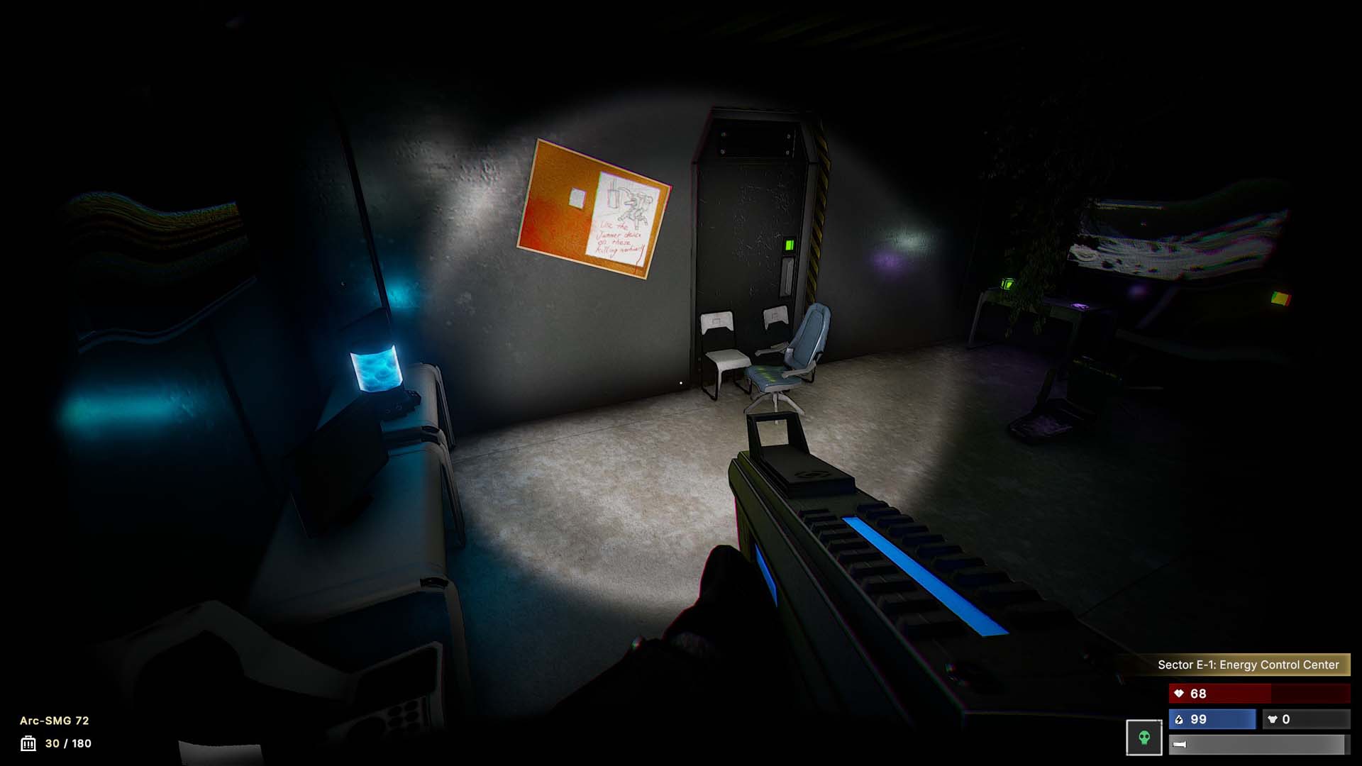 Finding a battery in HELL OF FEAR: Mind Breach.