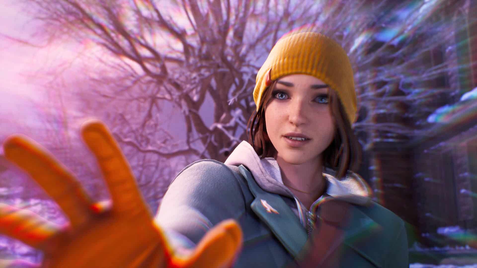 Life is Strange Double Exposure screenshot showing Max using her powers in the snow