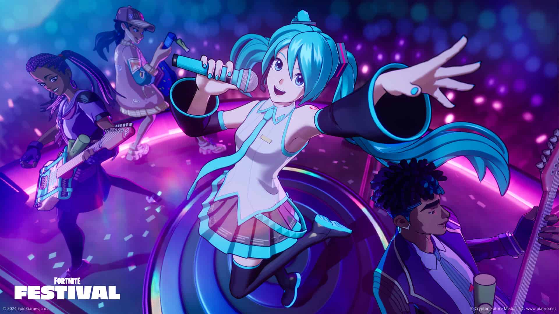 Fortnite Festival Hatsune Miku key artwork