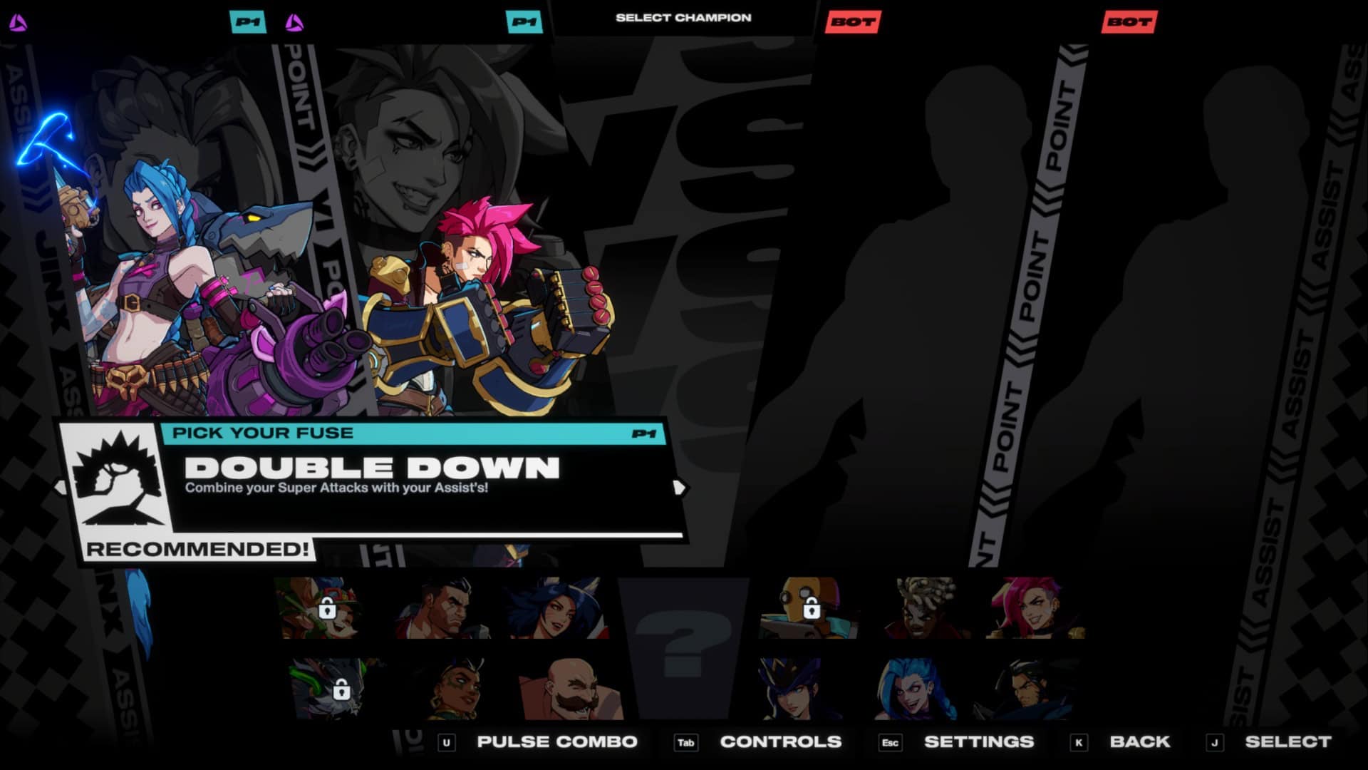 2XKO menu screenshot