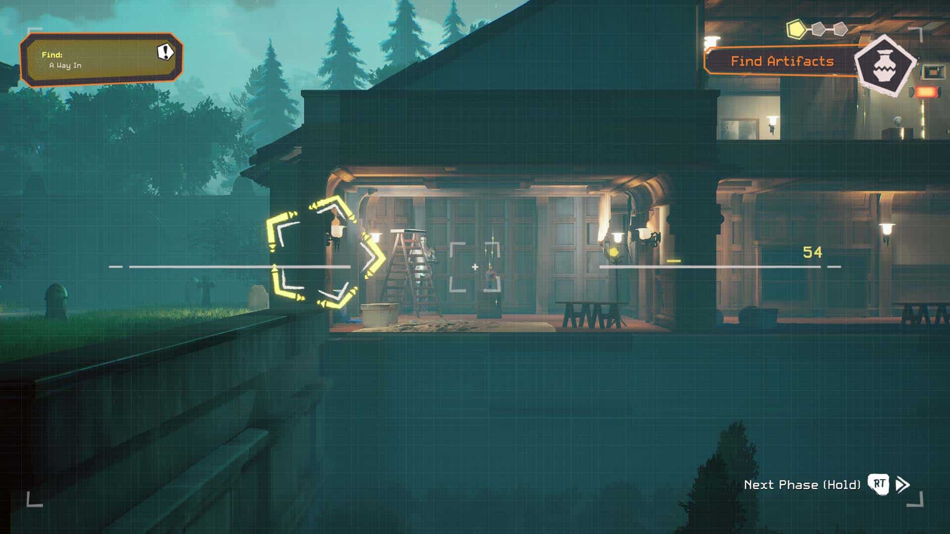 Scanning an entrance location in Relooted.