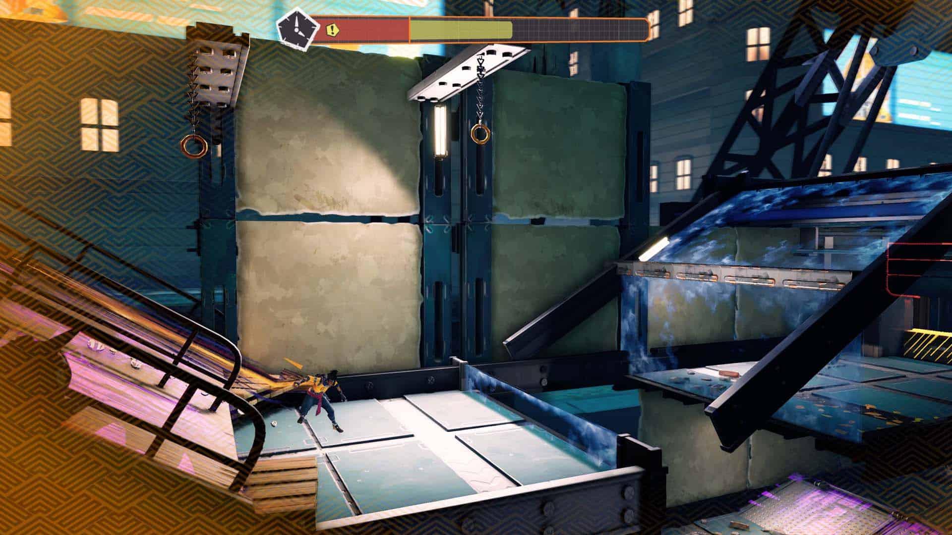 Nomali performing parkour in Relooted.