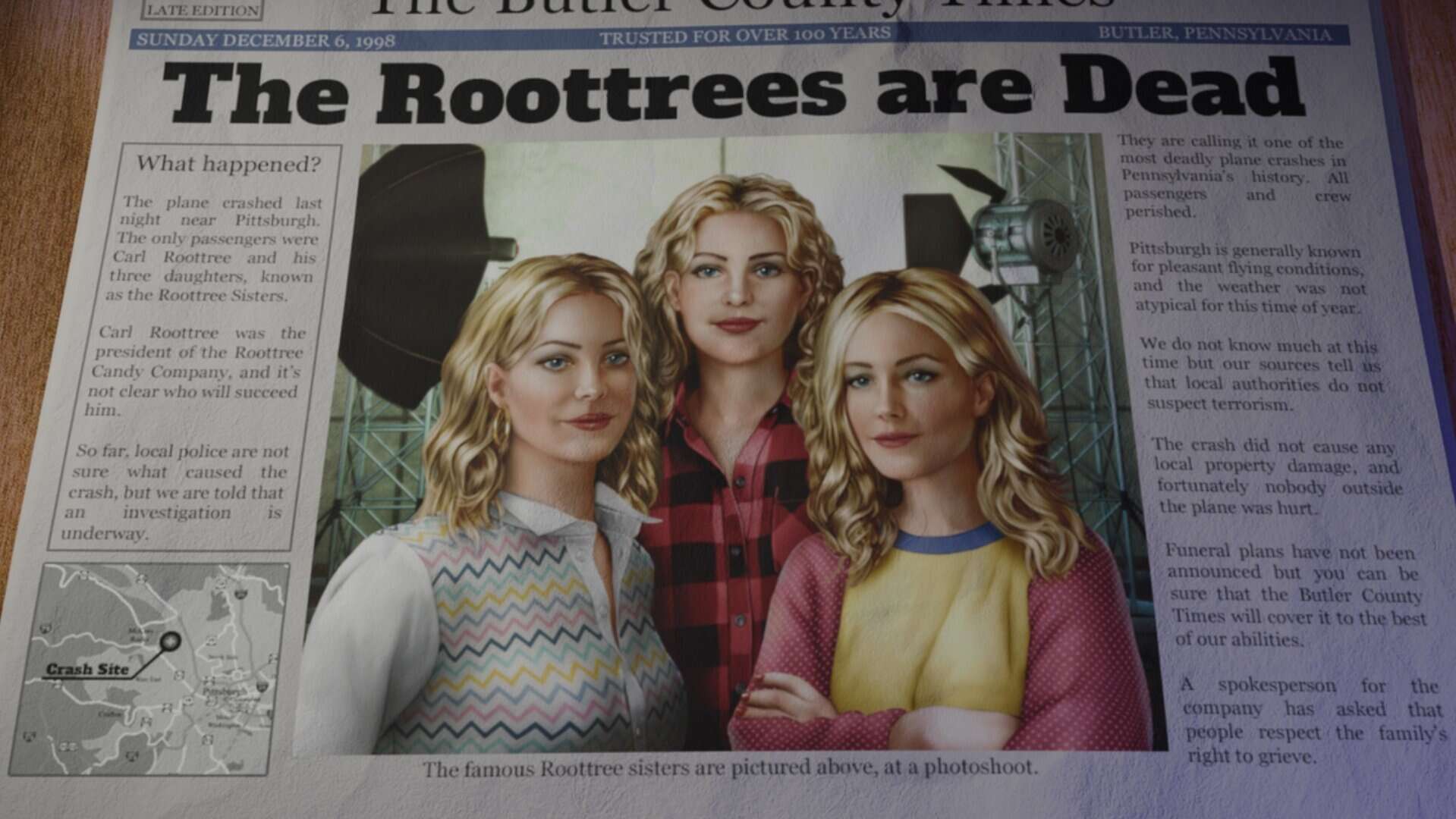 A screenshot from the game The Roottrees Are Dead