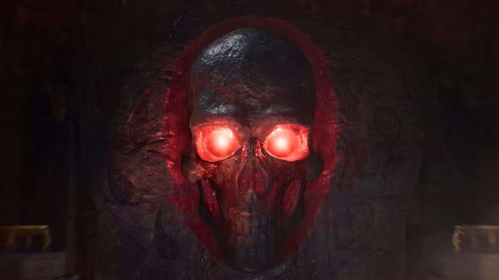 Stone skull representing Bhaal, the god of murder.