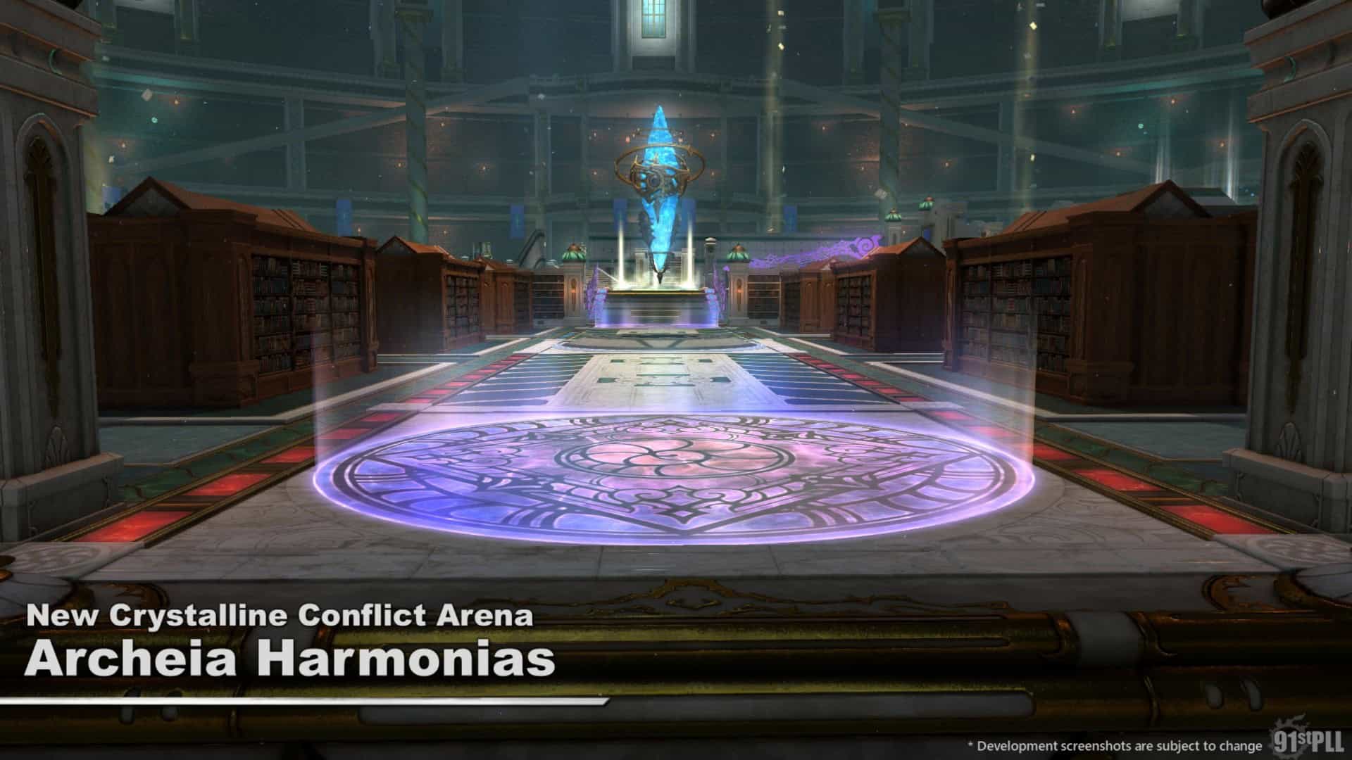 Final Fantasy 14 New Crystalline Conflict Arena Archeia Harmonias