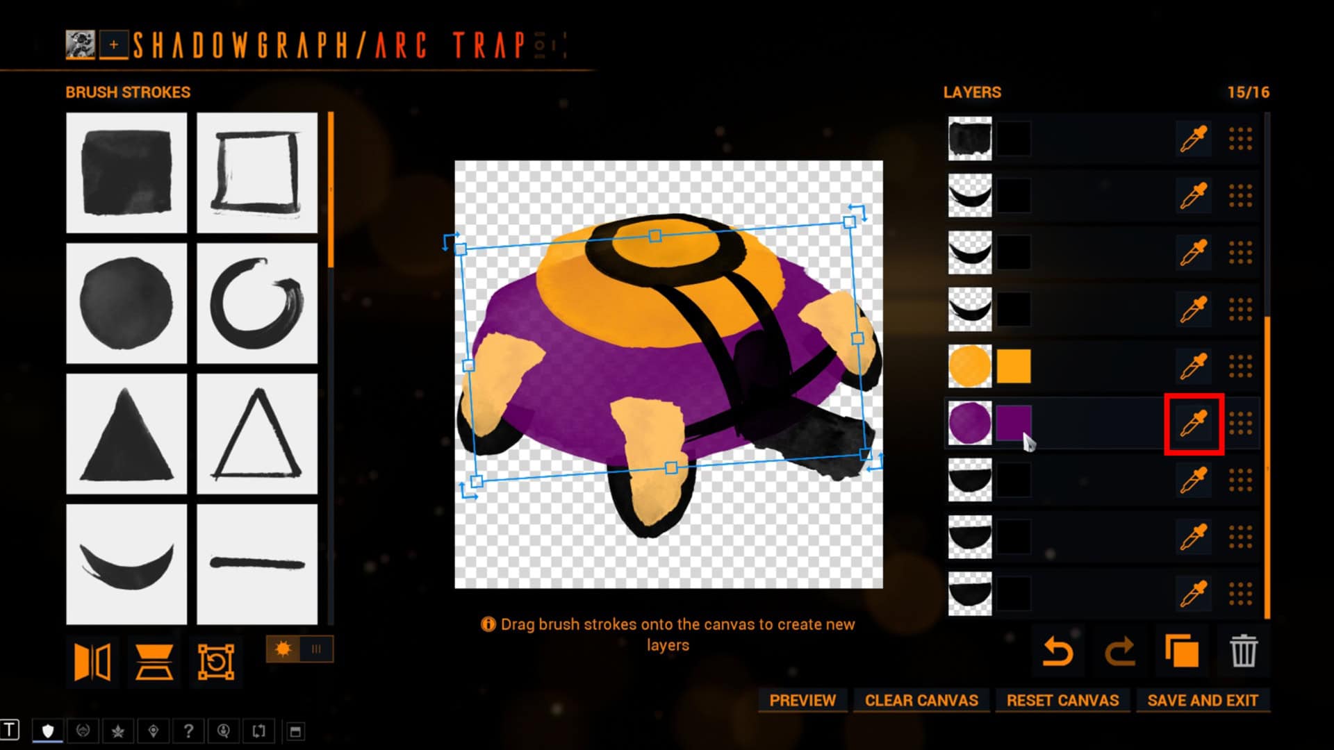 Warframe paint ability.
