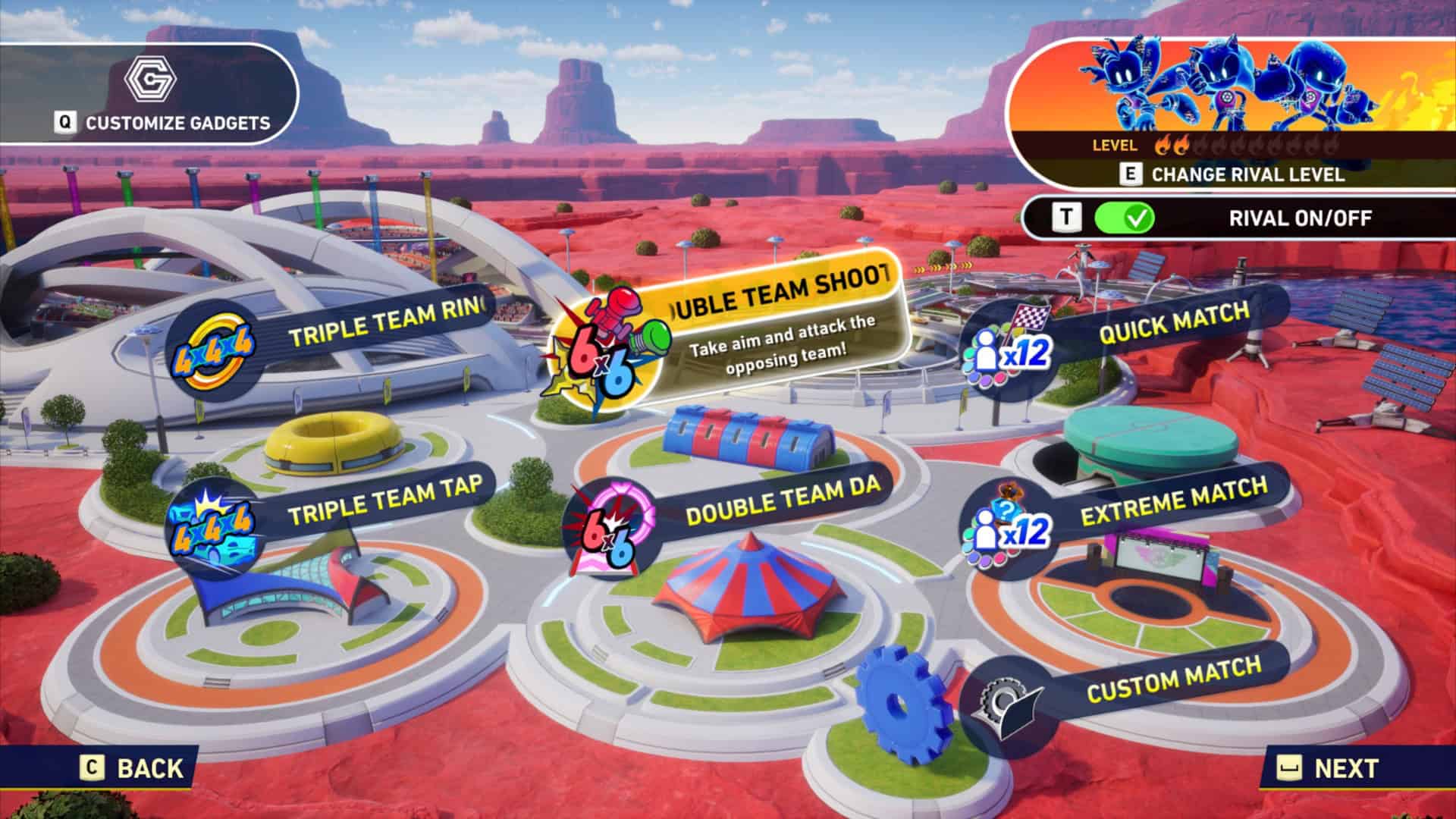 Sonic Racing: CrossWorlds Menu