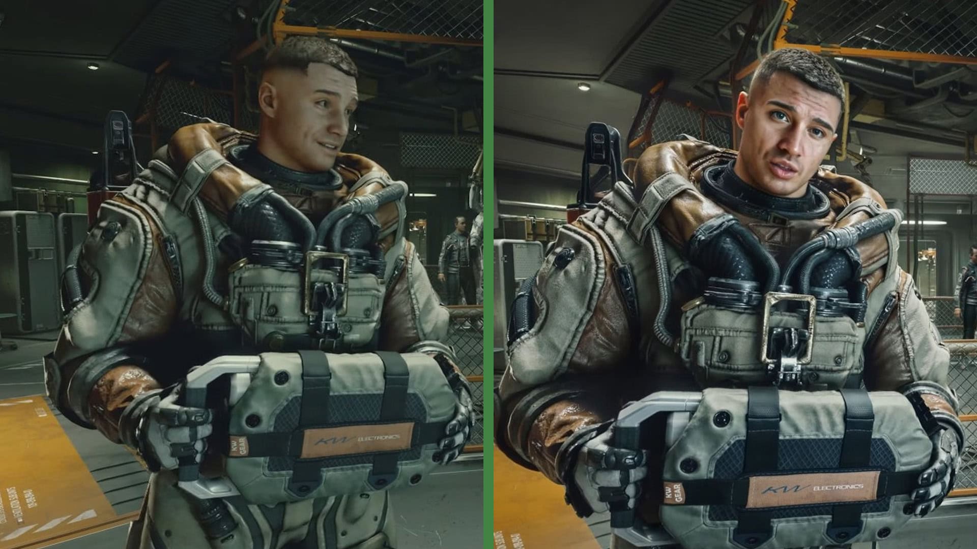 Side-by-side Nvidia DLSS 5 comparison of Starfield