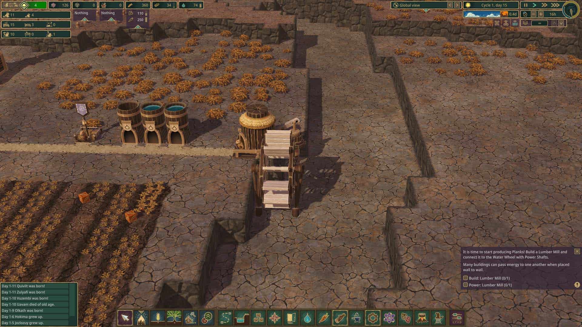 A dry drought in Timberborn.