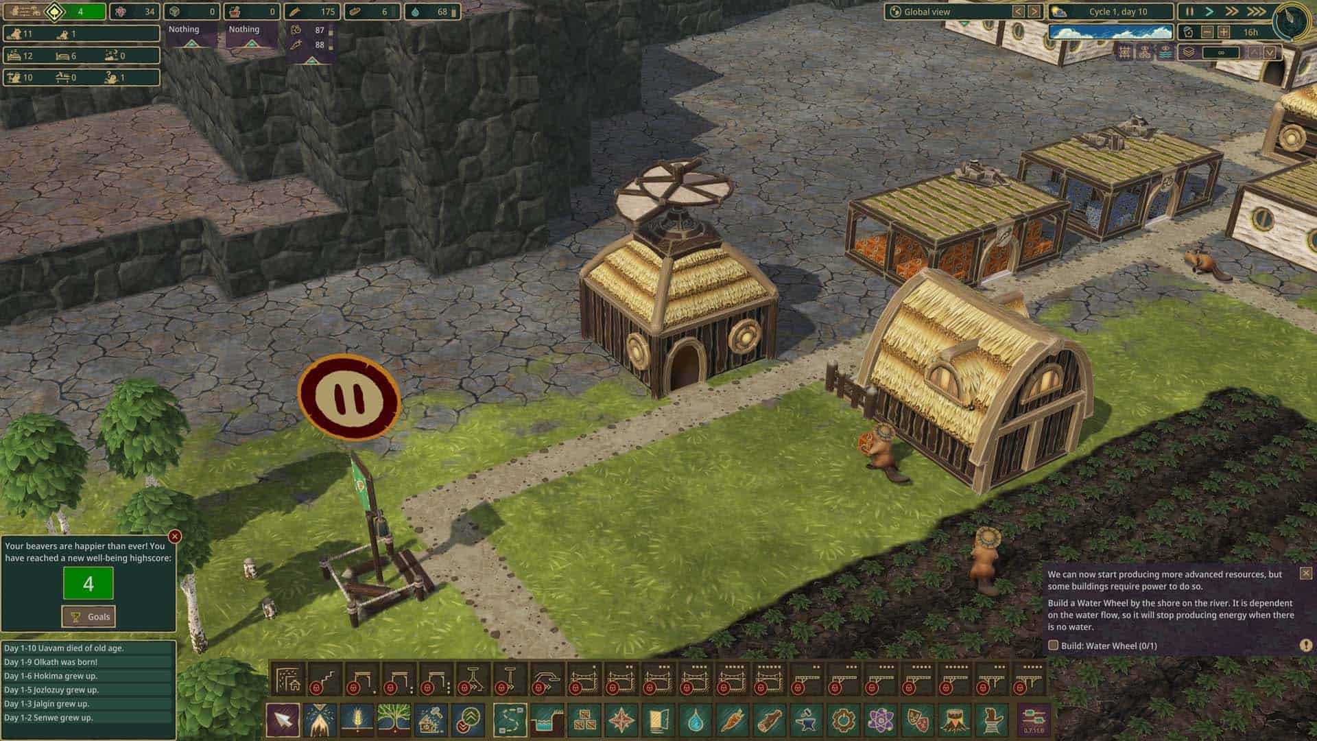 An Inventor building in Timberborn.