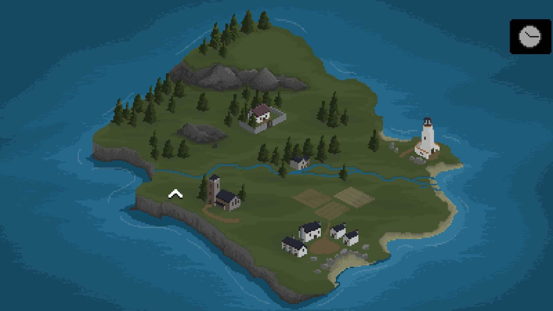 A screenshot of the game map in Cult Vacui