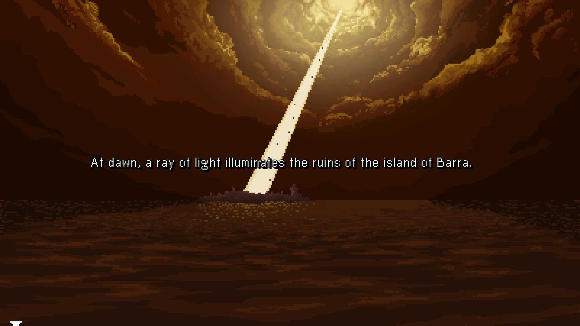 A screenshot of the sky in Cult Vacui