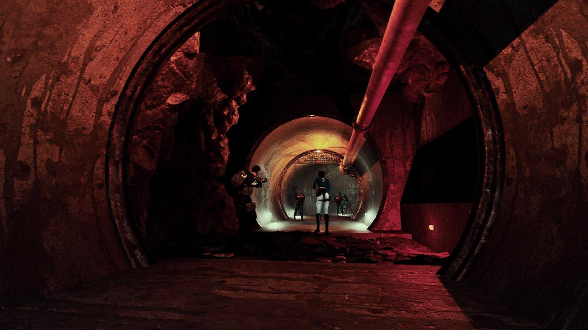 A screenshot of a tunnel in Ground Zero.