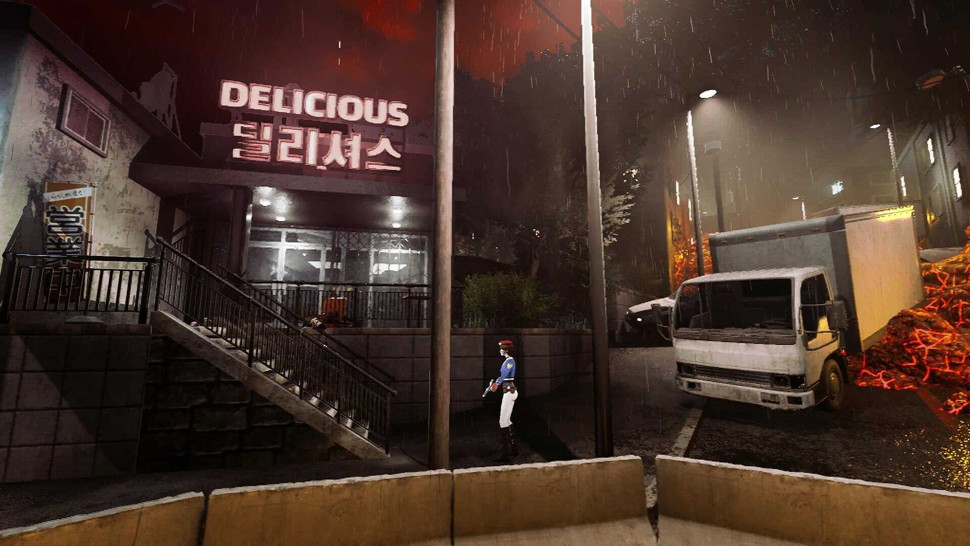 A screenshot of a street in Ground Zero.