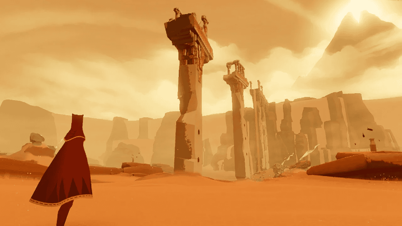 Screenshot from Journey of The Traveler in the desert