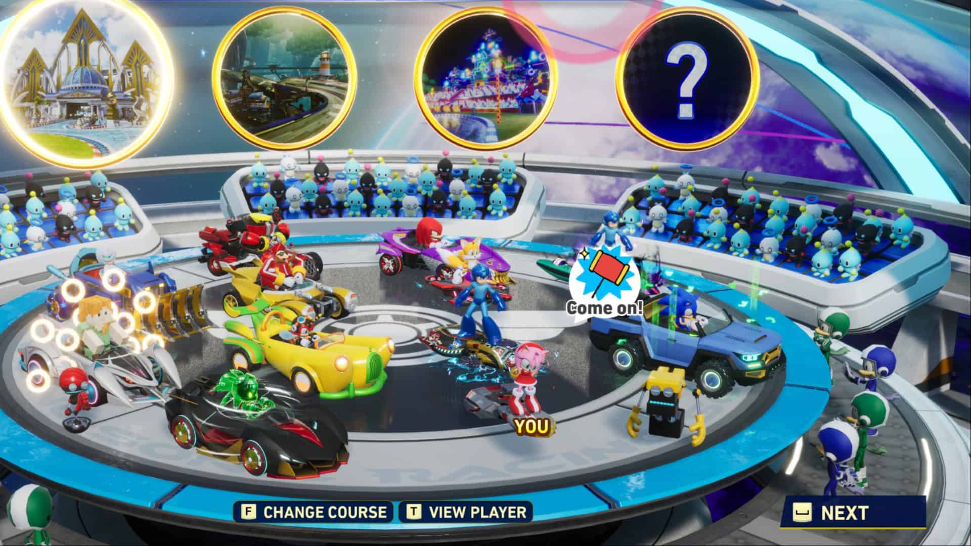 Sonic Racing: CrossWorlds Online Lobby