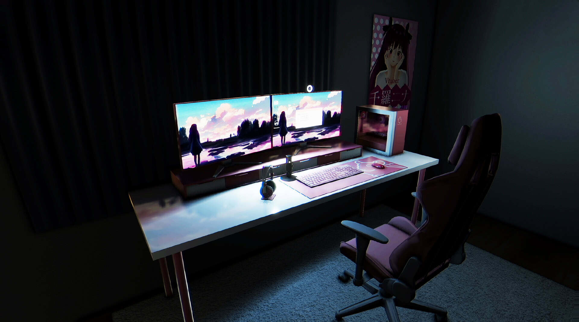 a gaming desk
