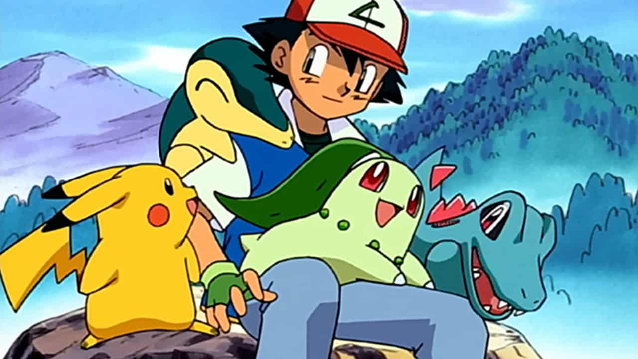 Ash meets up with some of the new Pokemon on offer in an episode of Johto Journeys.