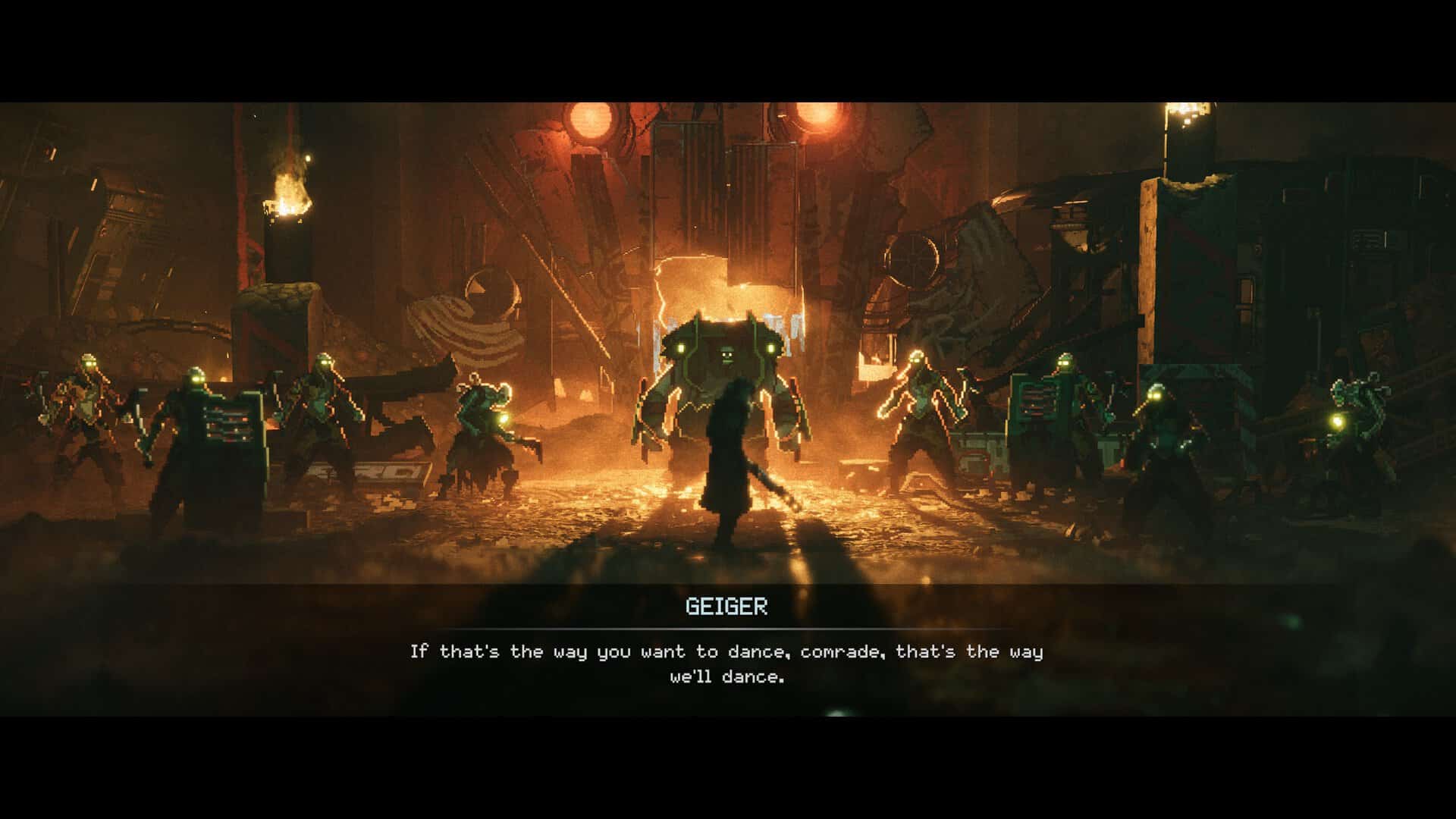 A screenshot of combat in Replaced.