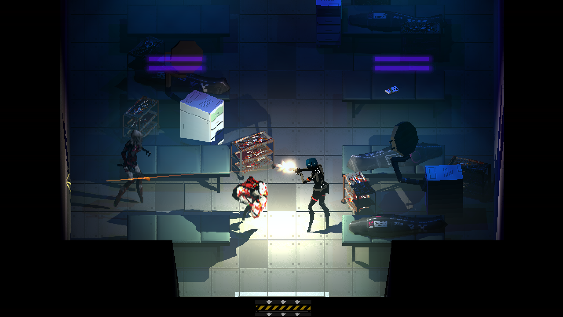 A screenshot of combat in Signalis