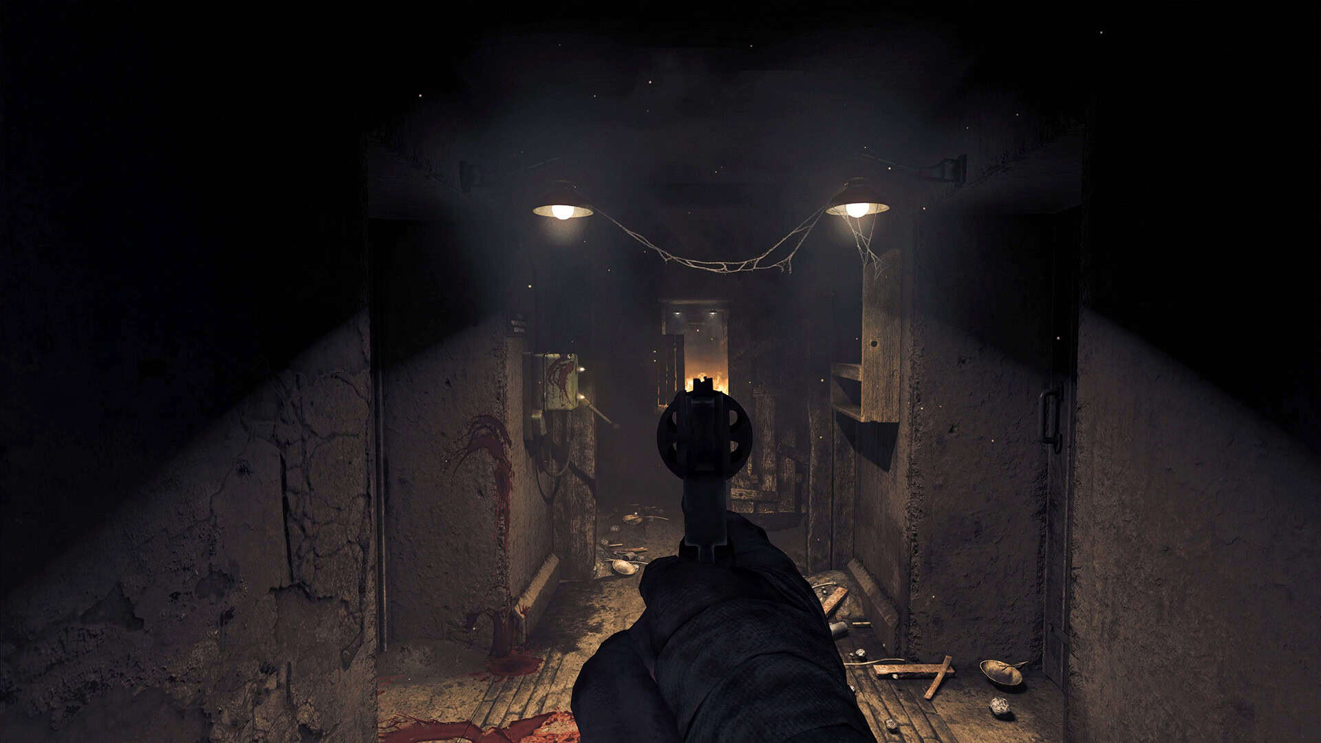 A screenshot of combat in Amnesia: The Bunker