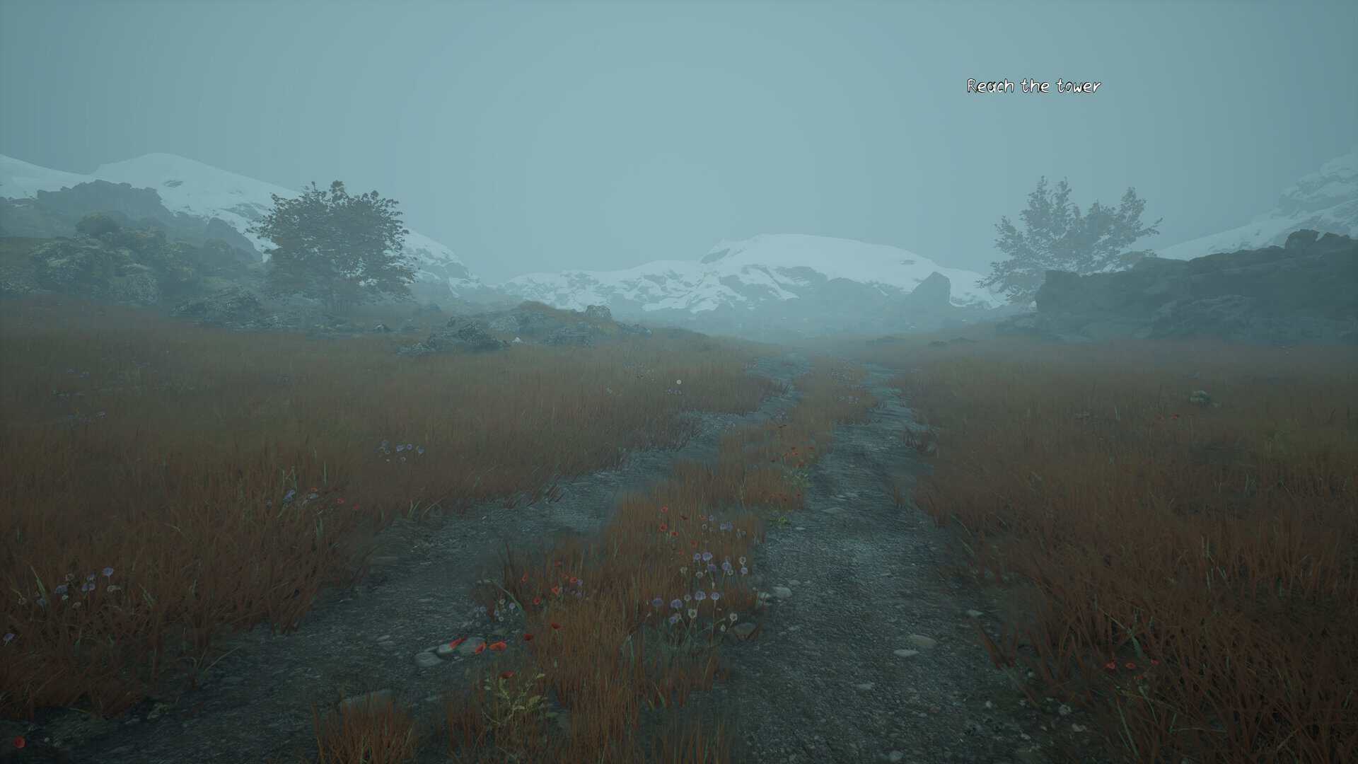 A screenshot of a flower field in Will: Follow the Light