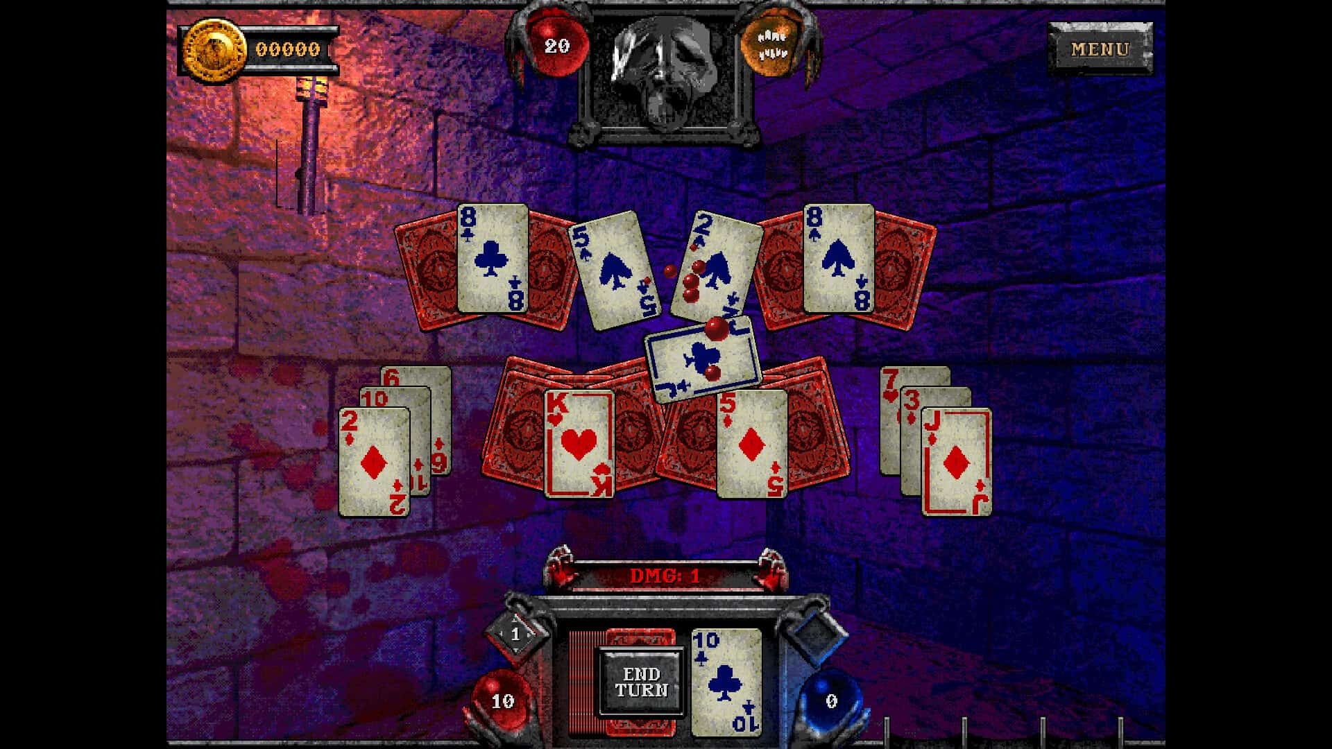 Creepy Solitaire in a dungeon