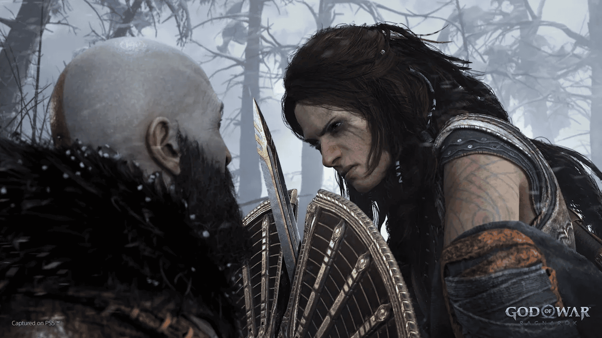 Screenshot of Freya in God of War Ragnarok