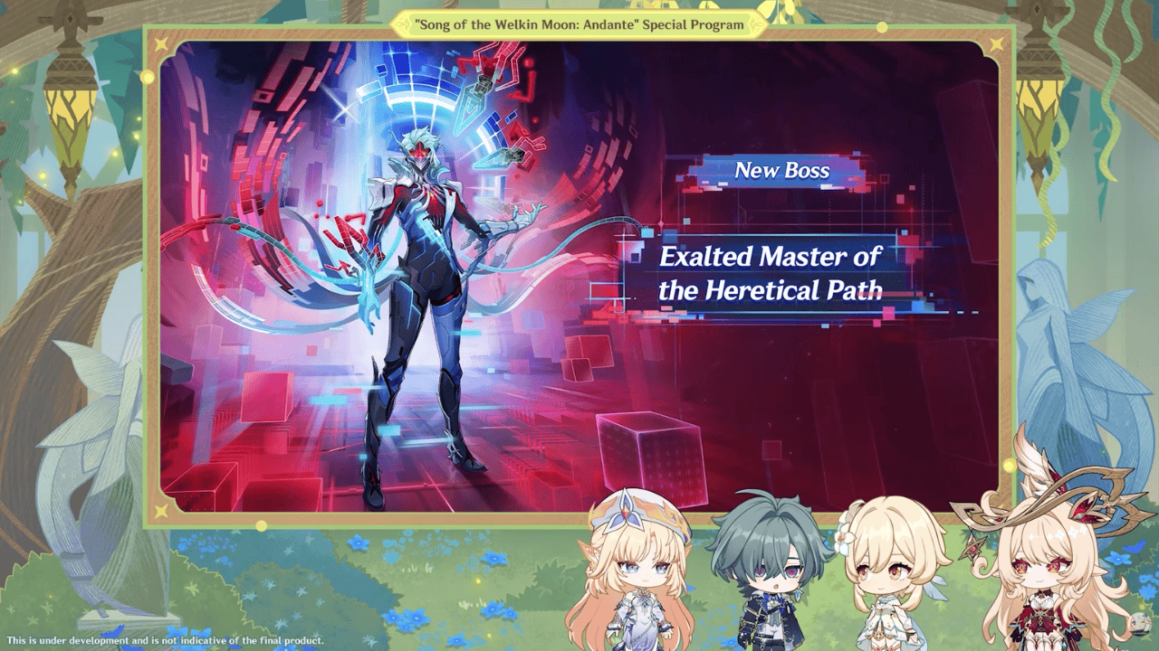 Screenshot of Dottore boss reveal during the Genshin Impact Version Luna VII Special Program