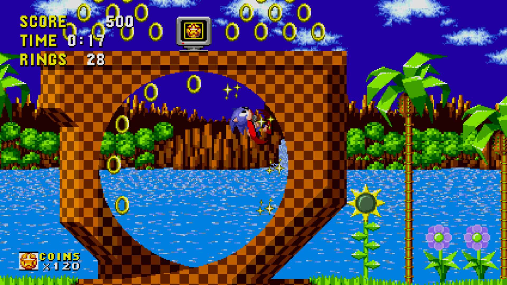 Green Hill Zone ramp in Sonic the Hedgehog 1