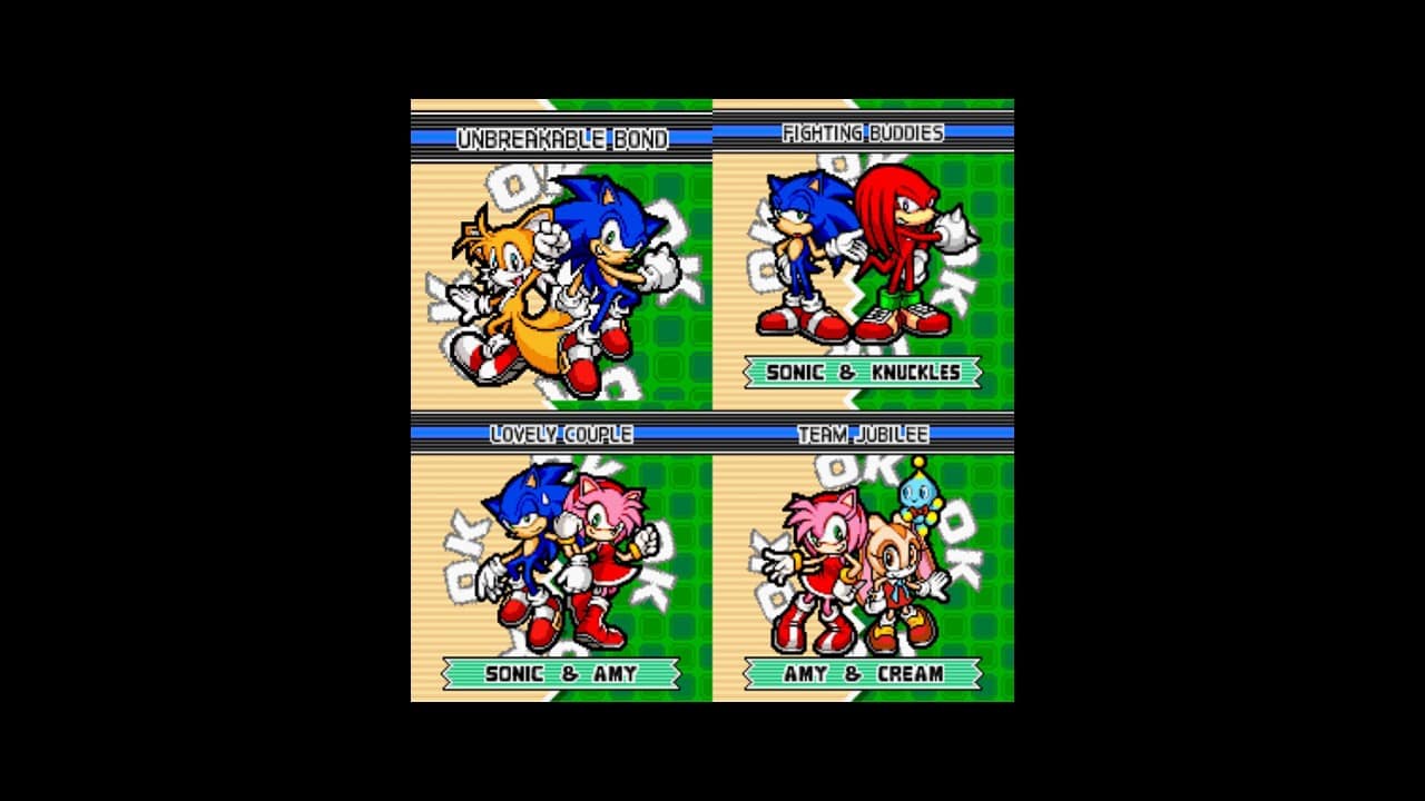 Team Ups in Sonic Advance 3