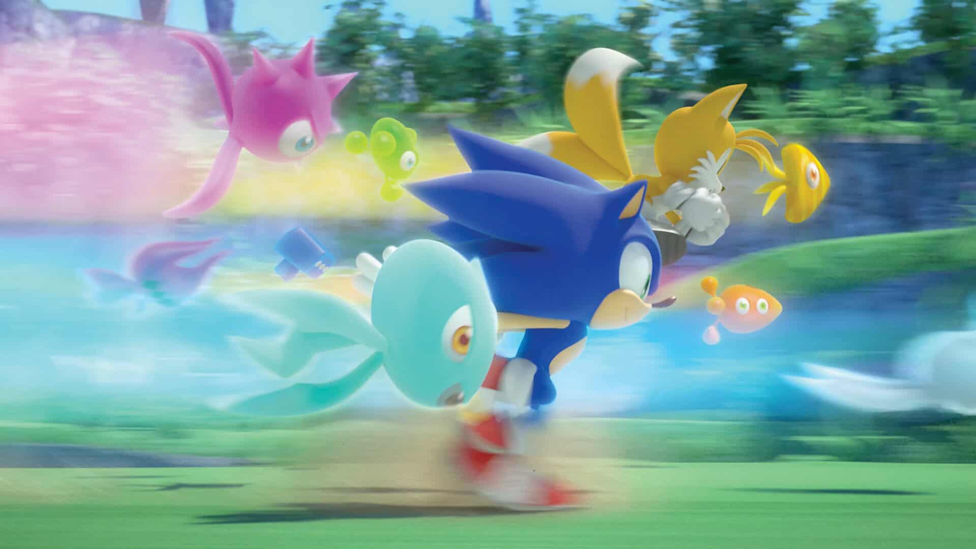 Sonic Colors, running with the wisps