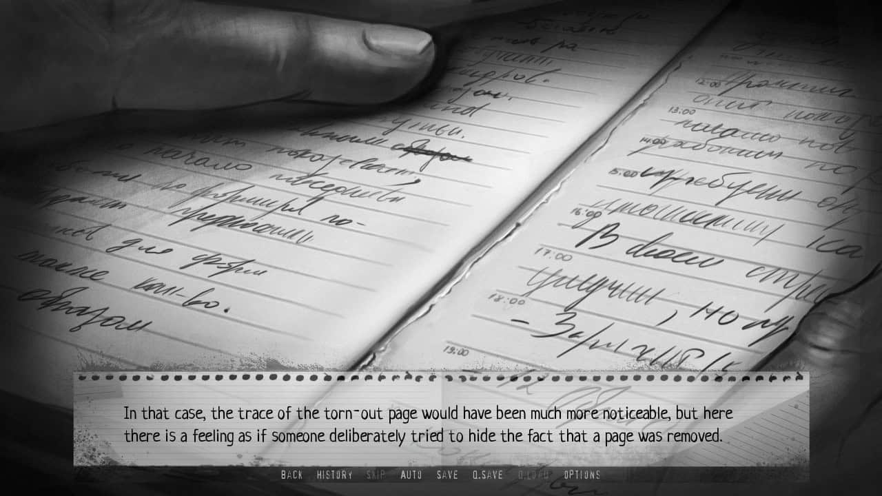 A screenshot of a diary in The Bunker Notes