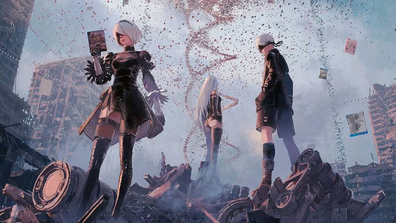 Promotional art for NieR: Automata's 9th anniversary celebration